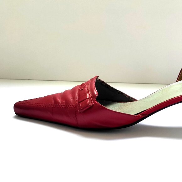 BCBGGirls Pointy Toe Pumps Red Size 8 - Picture 3 of 6